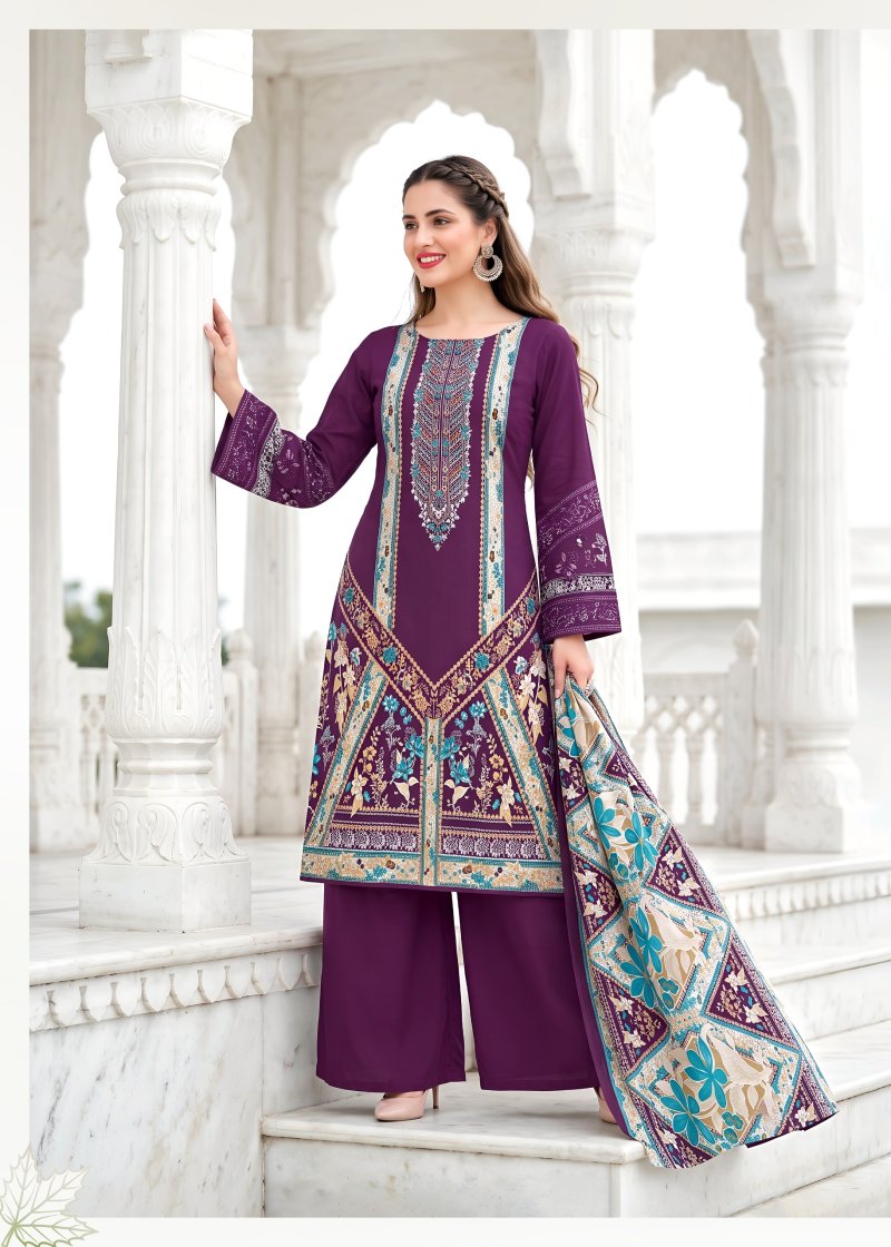 Nazakat By Kavya Kala Soft Cotton Printed Dress Material 